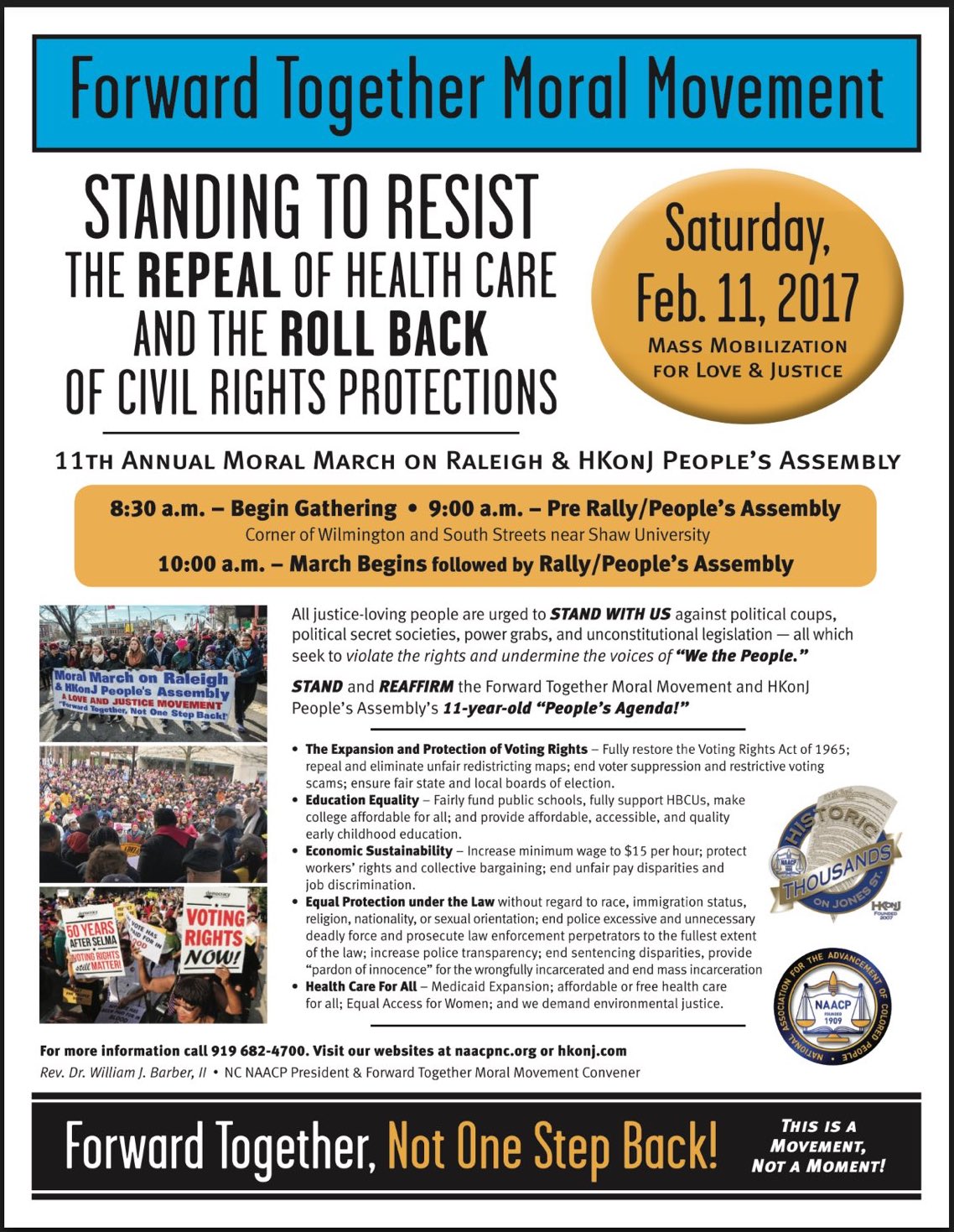 11th Annual Moral March on Raleigh