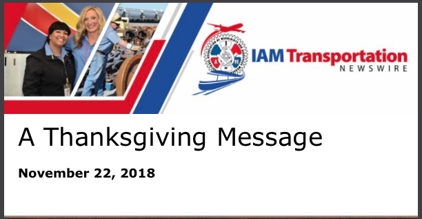 A Thanksgiving Message