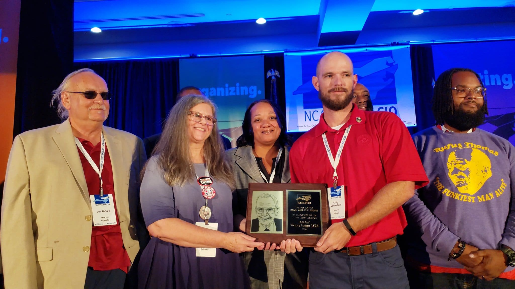 Victory Lodge 1725 Wins PR Latta Award at NC AFL-CIO Convention