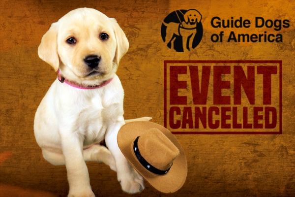 2020 Guide Dogs of America Charity Weekend Cancelled Due to COVID-19 Concerns