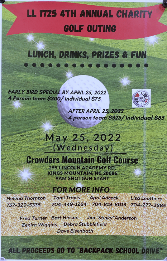 LL 1725 4th Annual Charity Golf Outing