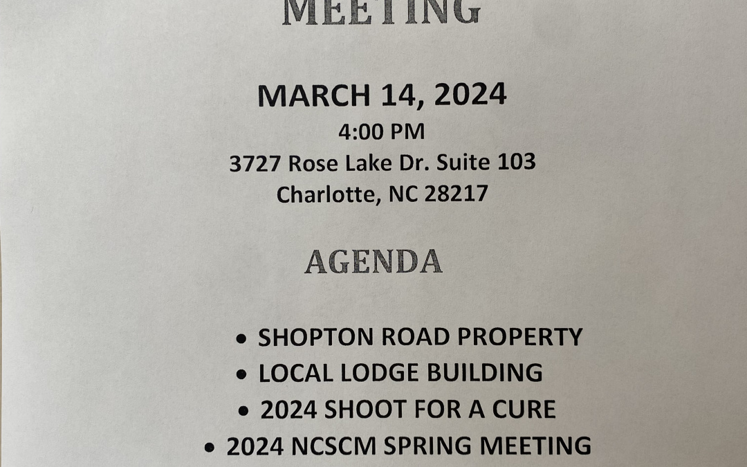 March Business Meeting Agenda
